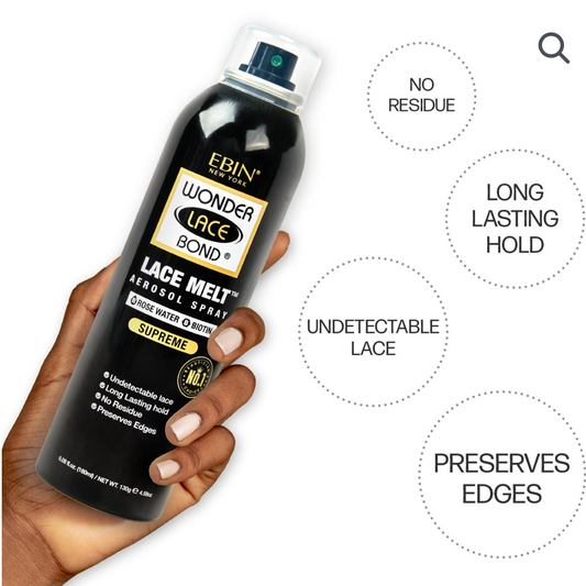 EBIN NEW YORK WONDER LACE BOND LACE MELT SPRAY – ROSE WATER, BIOTIN 2.7OZ(80ML)