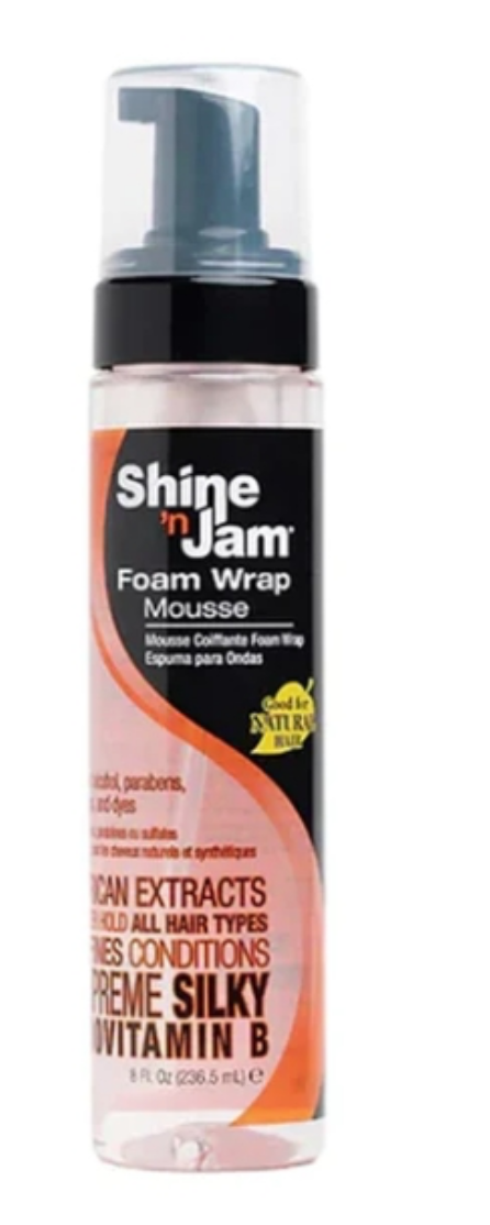 AMPRO SHINE ‘N JAM FOAM WRAP MOUSSE 8OZ