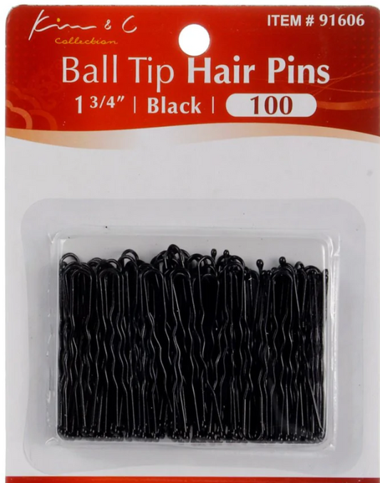 KIM & C 100pcs Ball Tip Hair Pins- 1 3/4"