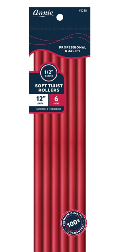 Annie Soft Twist Rollers (12 inch)