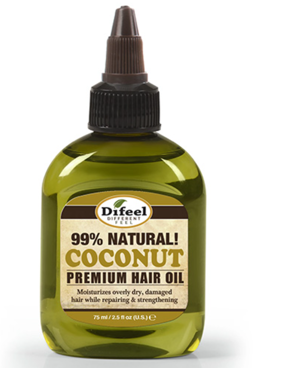 Difeel Premium Natural Hair Oil – Coconut Oil 2.5oz