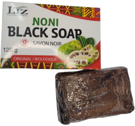 Liz Professional Noni Black Soap-(120g)