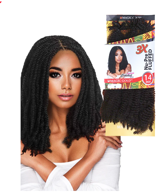 Magic Gold Nu Pre Fluffed Braid 14"