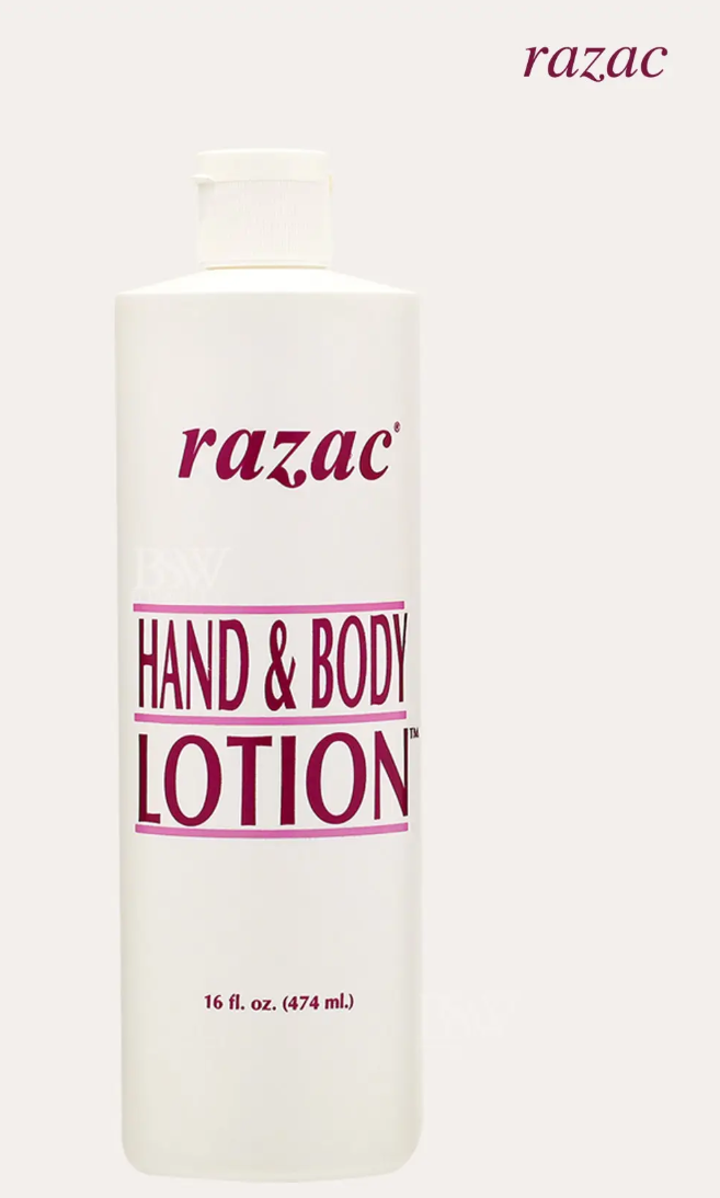 RAZAC HAND & BODY LOTION 16oz