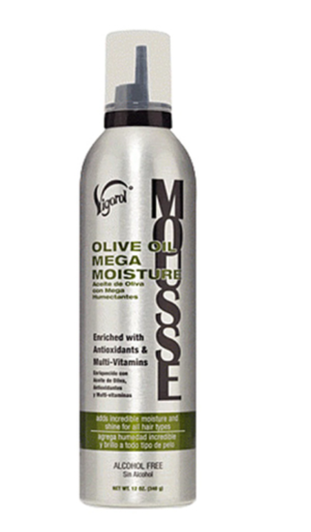Vigorol Olive Oil Mega Moisture Mousse with Mega Vitamins 12oz