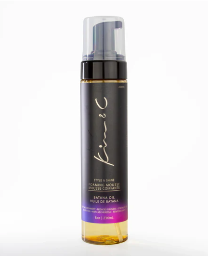 KIM & CO - Style & Shine Foaming Mouse 8oz Batana Oil