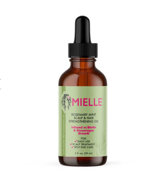 MIELLE ORGANICS ROSEMARY MINT SCALP & HAIR STRENGTHENING OIL 2OZ