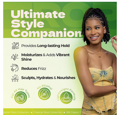 Bronner Brothers Tropical Roots Moisturizing Sculpting Foam