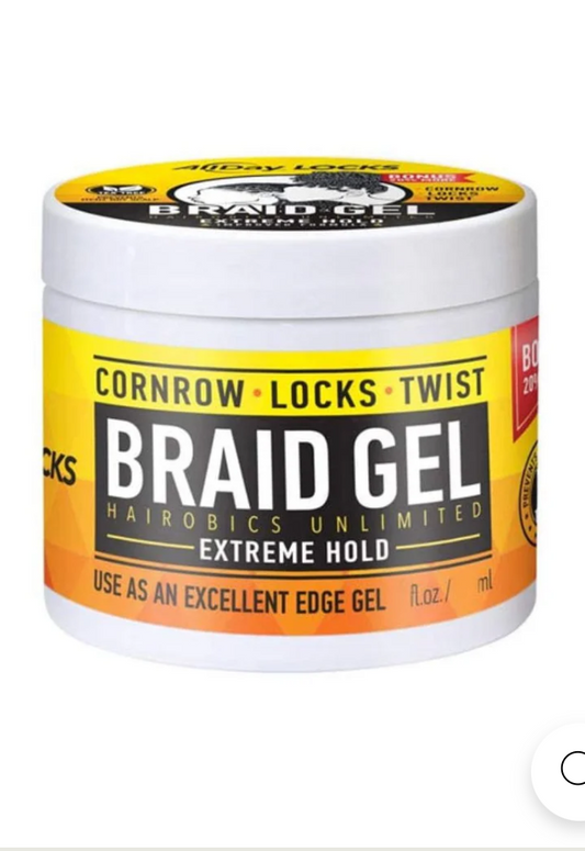 ALLDAY LOCKS BRAID GEL EXTREME HOLD 5oz