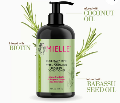 MIELLE ORGANICS ROSEMARY MINT STRENGTHENING LEAVE-IN CONDITIONER