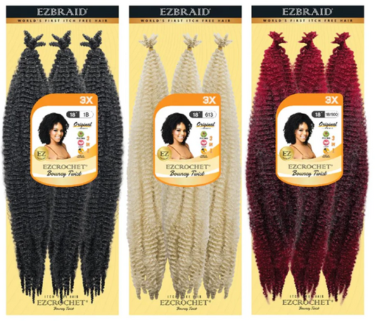 EZBRAID Ezcrochet 3X Bouncy Twist Braid- 18"
