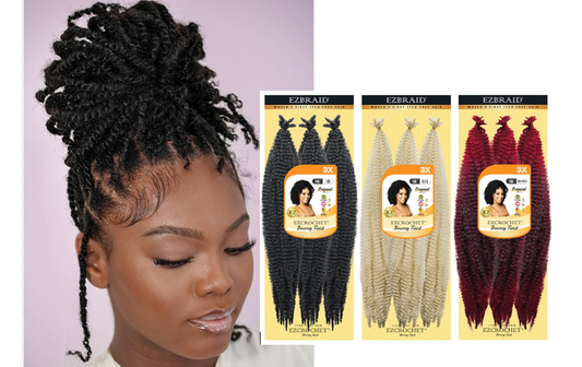 EZBRAID Ezcrochet 3X Bouncy Twist Braid- 18"