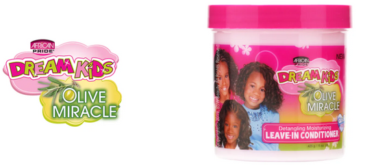 AFRICAN PRIDE DREAM KIDS OLIVE MIRACLE DETANGLING MOISTURIZING LEAVE-IN CONDITIONER 15oz
