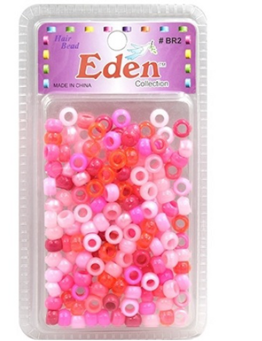 Eden SM Blister Round Bead-Pink/Red Asst