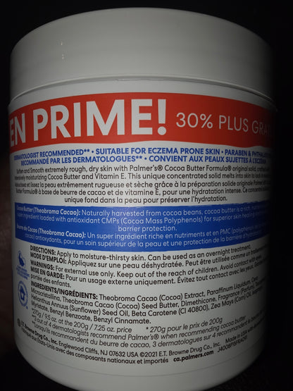 Palmer's Cocoa Butter Heals Softens Cream-30% Bonus 9.5oz